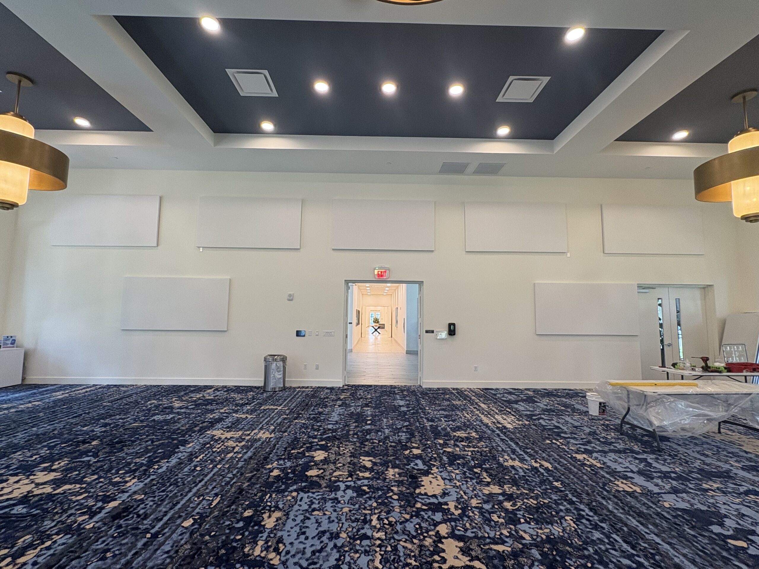 REVRB Acoustic Panels Florida installed on a commercial ceiling for sound absorption